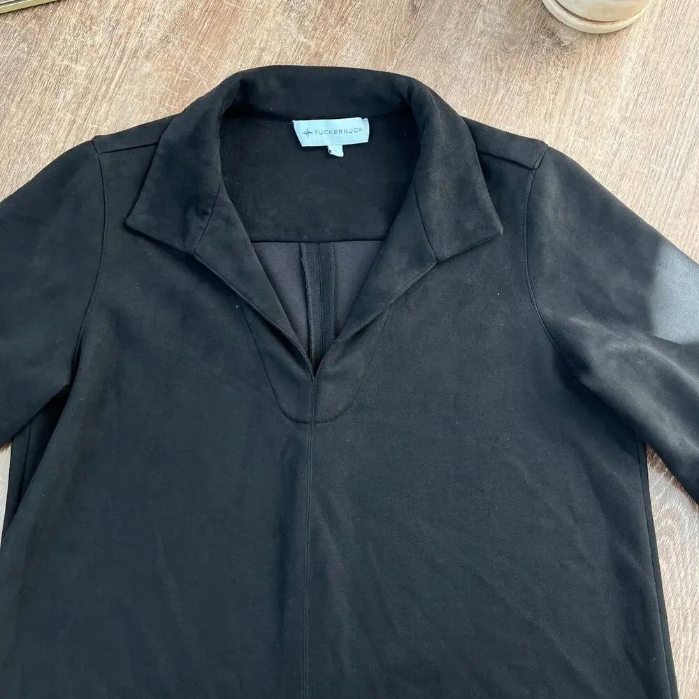 Tuckernuck Black Suede Margot Top